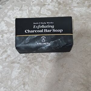 Bath & Body Works Charcoal Bar Soap in Black and Gold Wrap, New